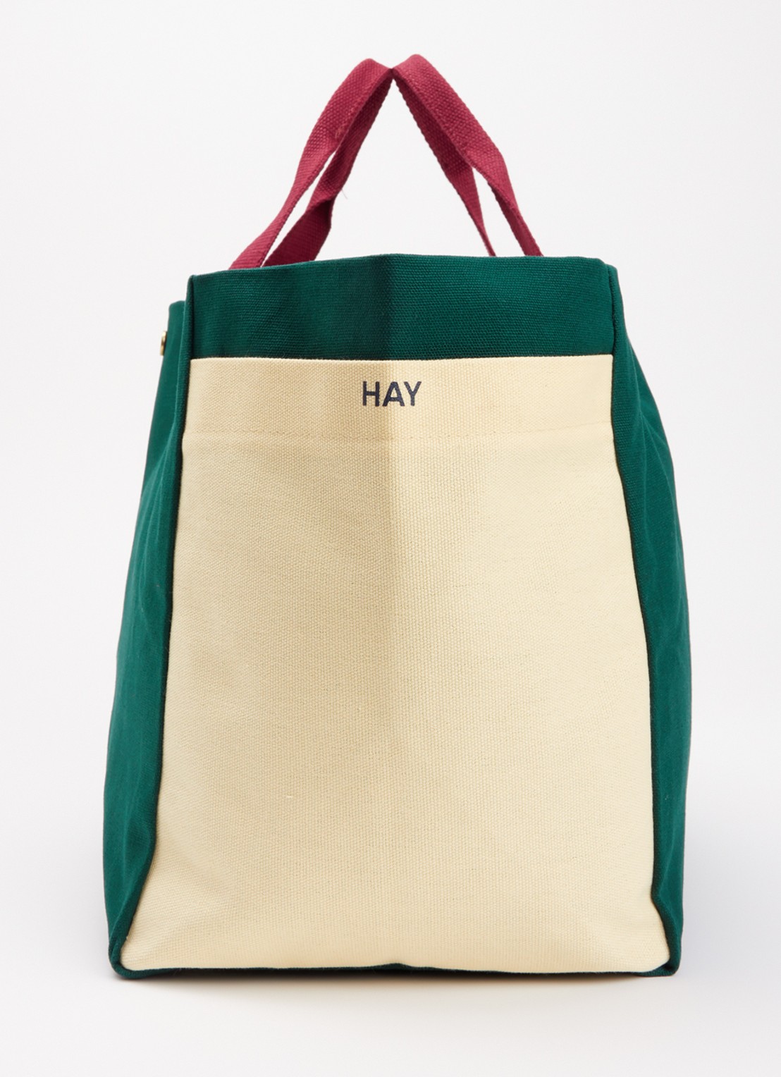Hay Weekend Small shopper van canvas - detail 5 donkergroen