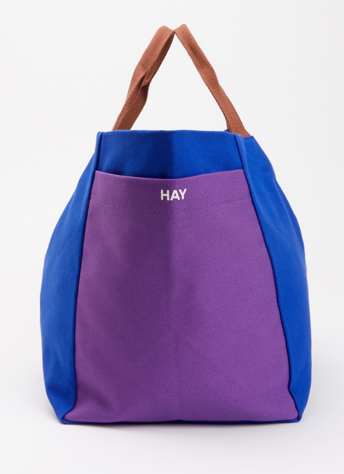 Hay Weekend Small shopper van canvas - detail 2 kobaltblauw