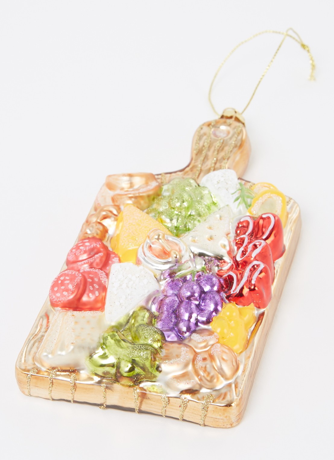 HD Collection Borrelplank kersthanger 15 cm - detail beige