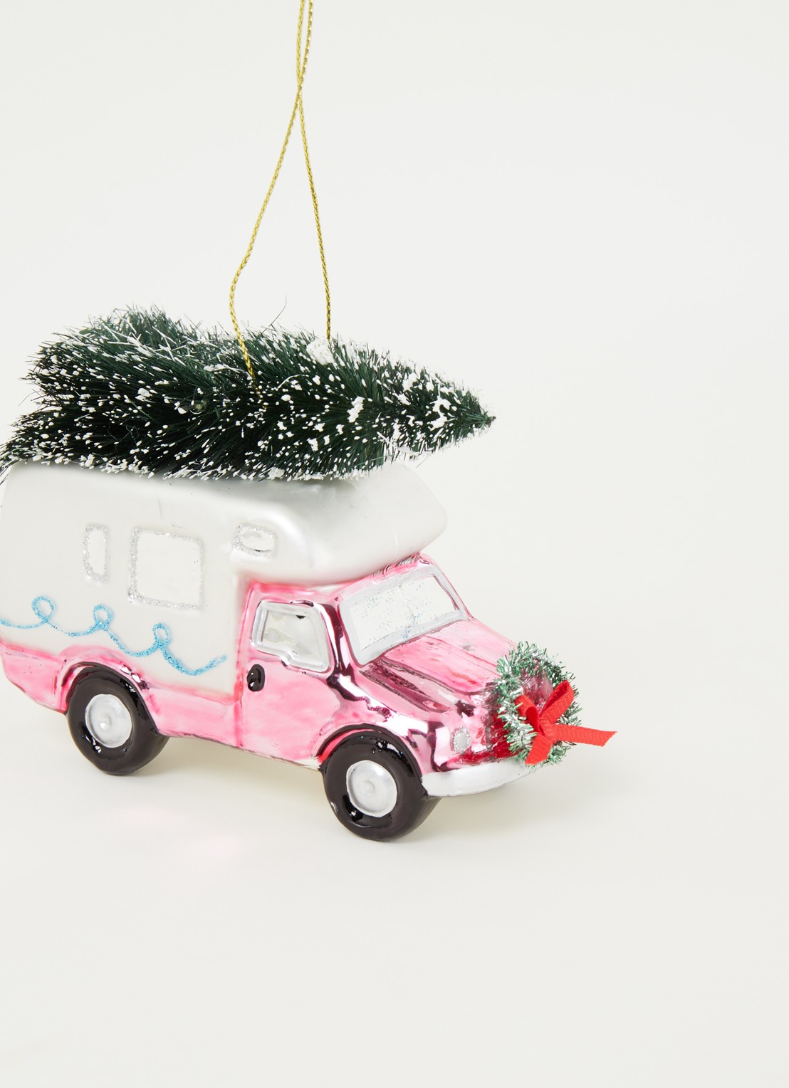 HD Collection Camper kersthanger 10 cm - detail roze