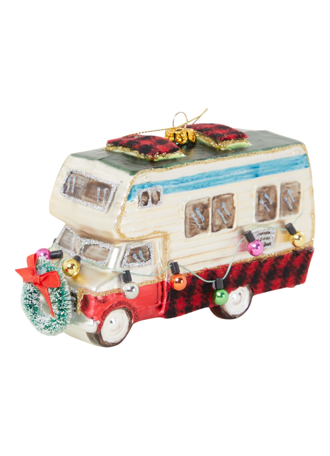 HD Collection Camper kersthanger 15 cm - detail multicolor