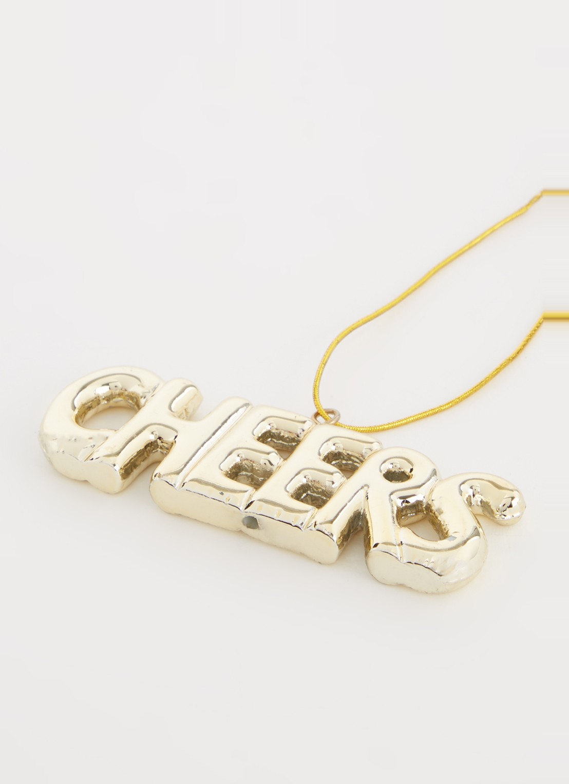 HD Collection Cheers kersthanger 9 cm - detail goud