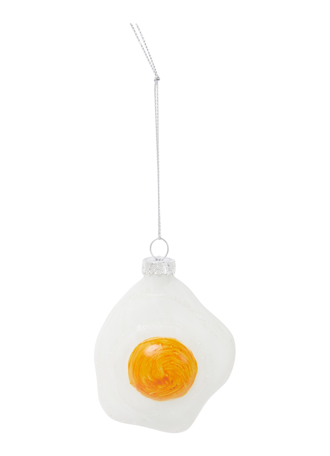 HD Collection Egg kersthanger 7,5 cm - voorkant 2 geel
