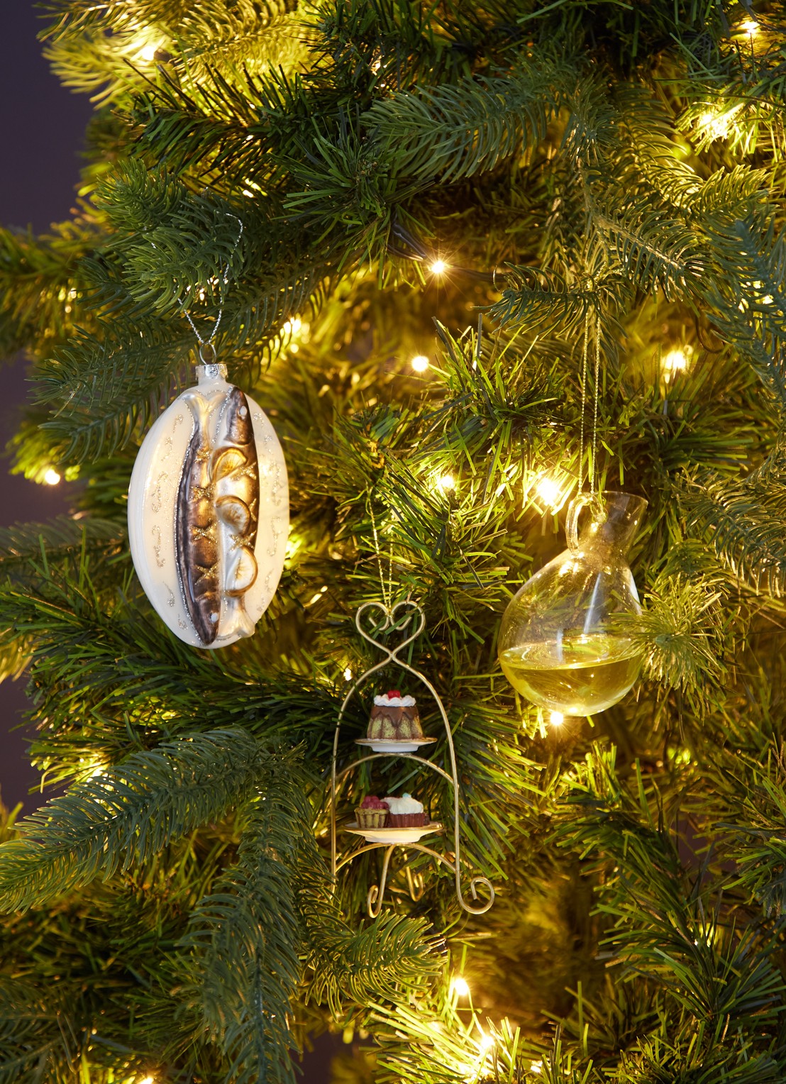 HD Collection High Tea kersthanger 12,5 cm - voorkant 3 goud