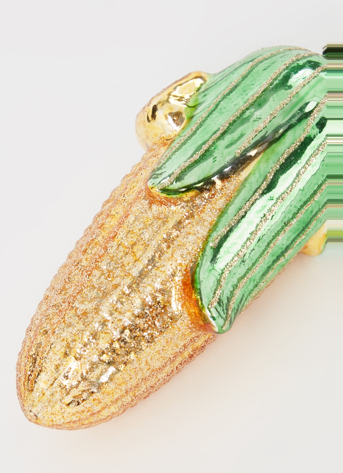 HD Collection Maïskolf kersthanger 11 cm  - detail geel