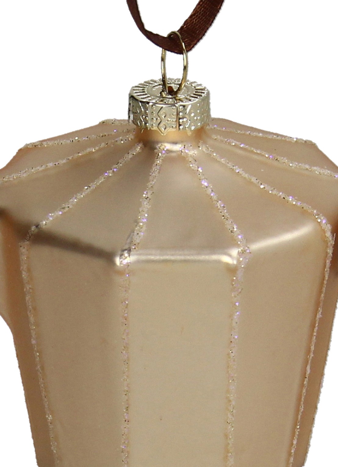 HD Collection Perculator kersthanger 10,8 cm - detail creme