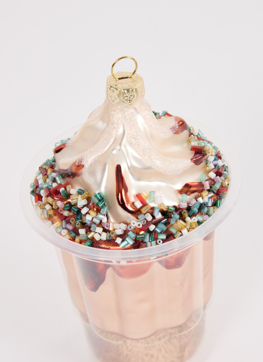 HD Collection Sunday Icecream kersthanger 13,5 cm - detail bruin