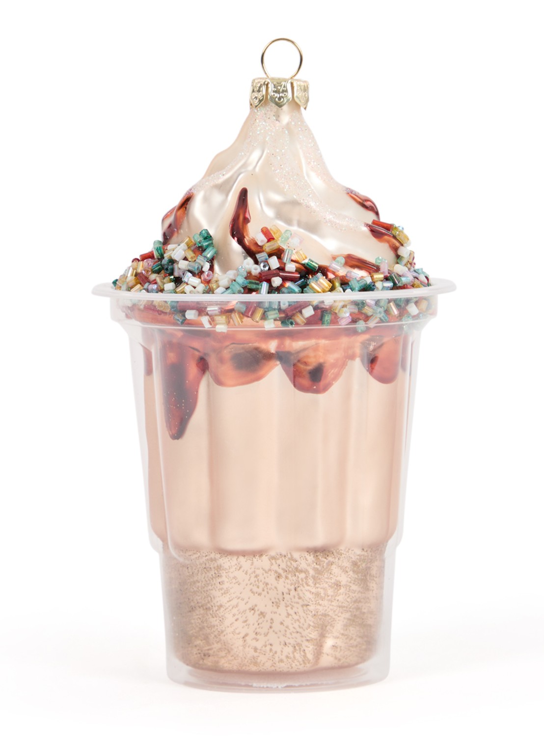 HD Collection Sunday Icecream kersthanger 13,5 cm - voorkant 2 bruin
