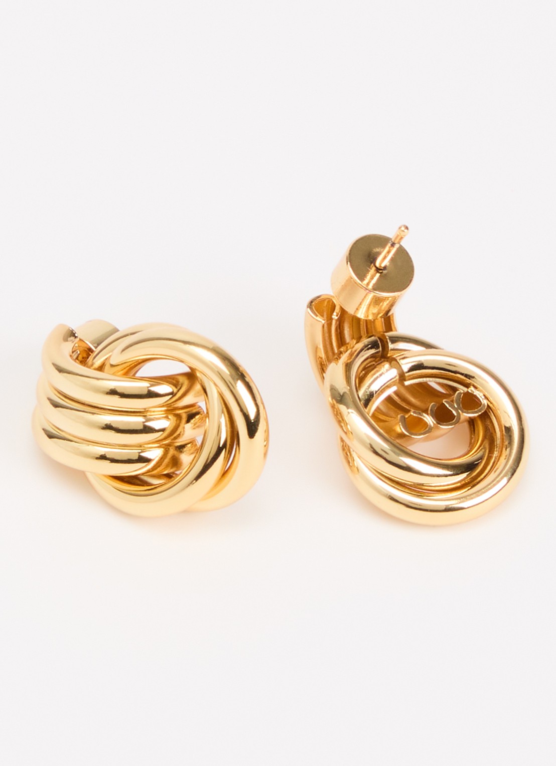 Heaven Mayhem Baby Knot oorstekers - detail goud