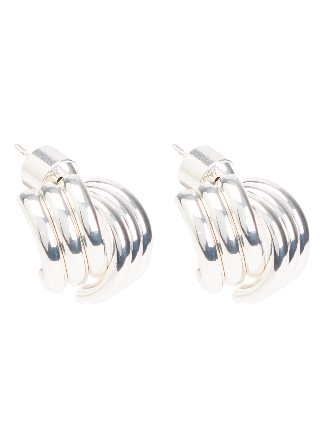 Heaven Mayhem Clove oorstekers - voorkant zilver