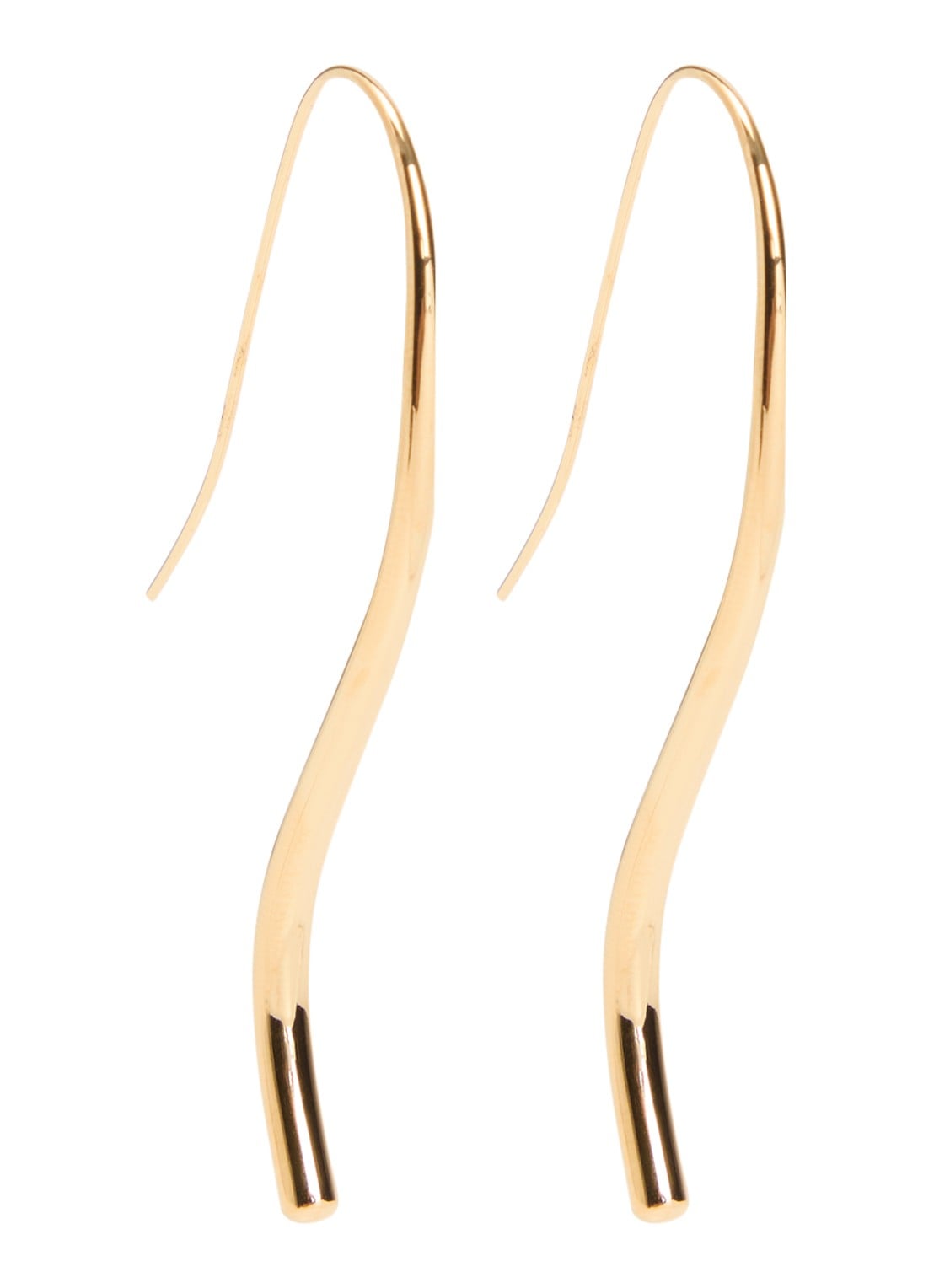 Heaven Mayhem Lenora oorhangers verguld - voorkant goud