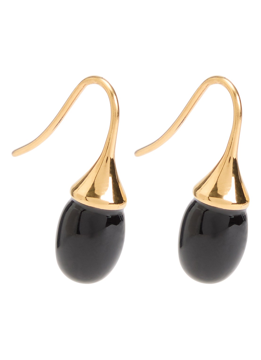Heaven Mayhem Odette oorhangers verguld - voorkant 3 goud