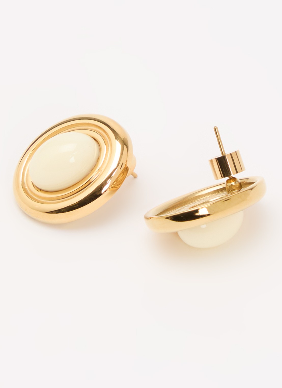 Heaven Mayhem Prize oorstekers met kristal - detail goud
