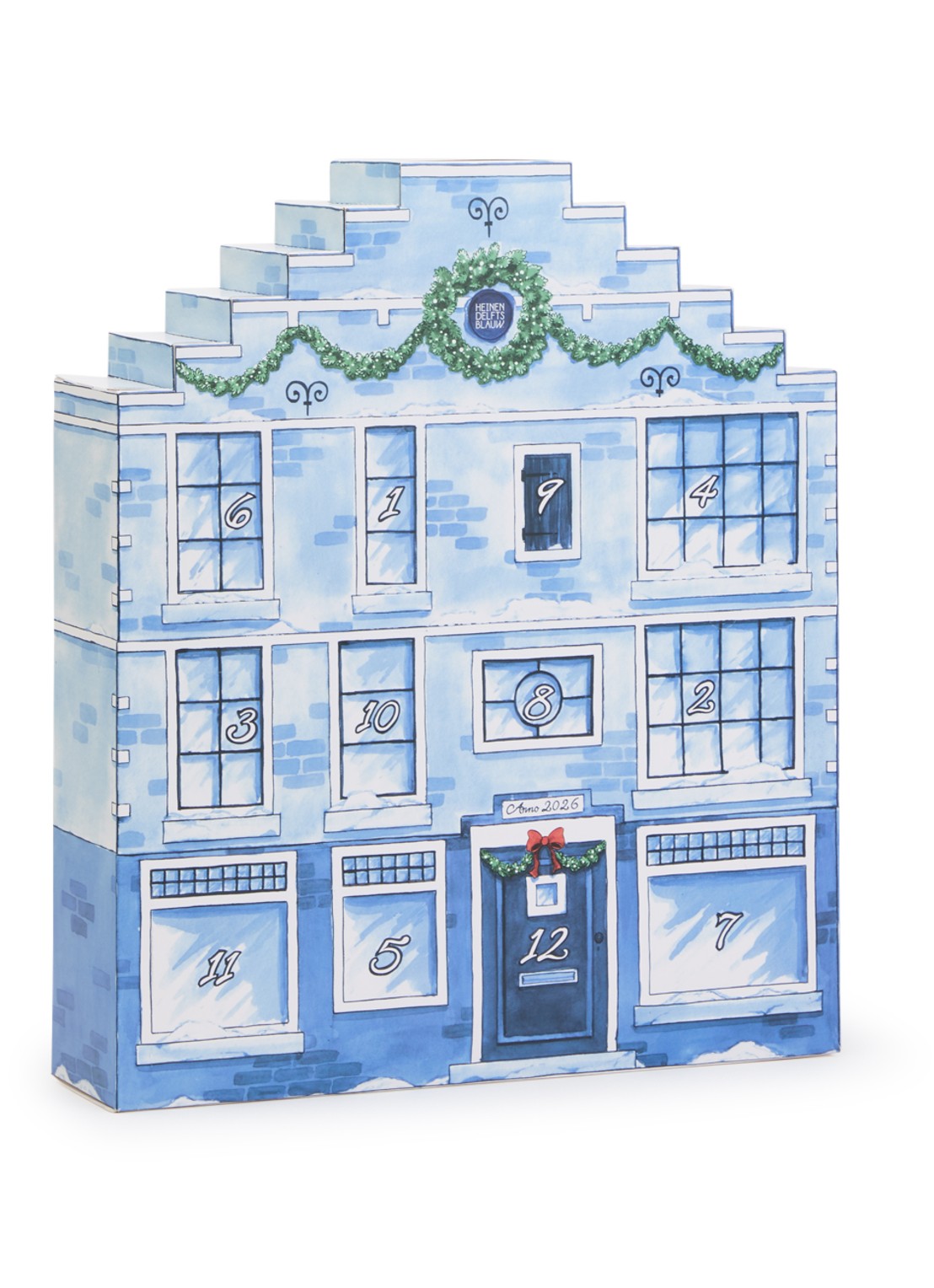 Heinen Delfts Blauw Adventskalender 2026 - voorkant 2 undefined