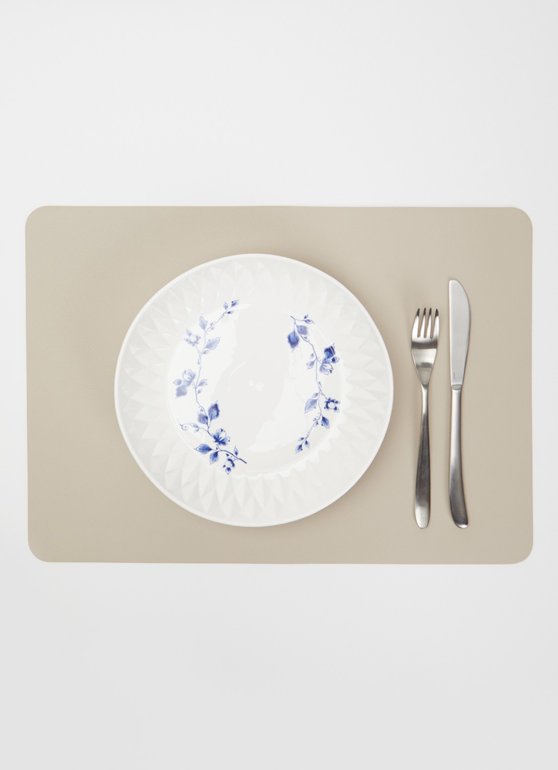 Heinen Delfts Blauw Blauw Vouw pastabord 24 cm  - detail 2 wit