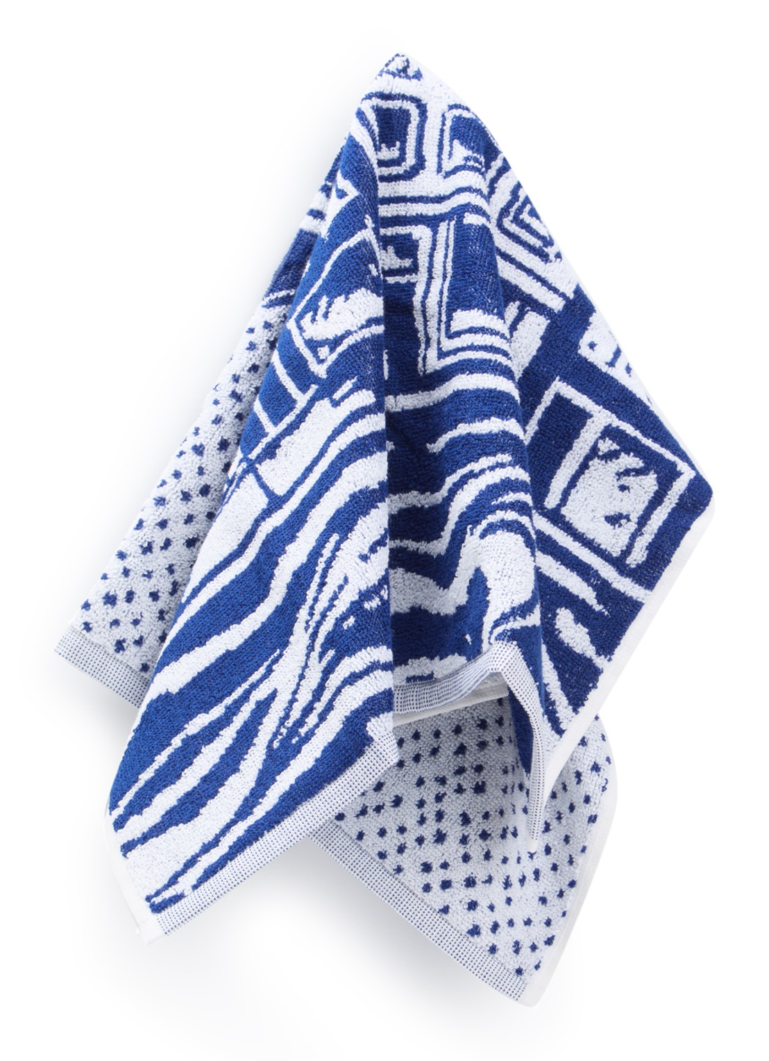 Heinen Delfts Blauw Keukendoek 50 x 55 cm - voorkant blauw