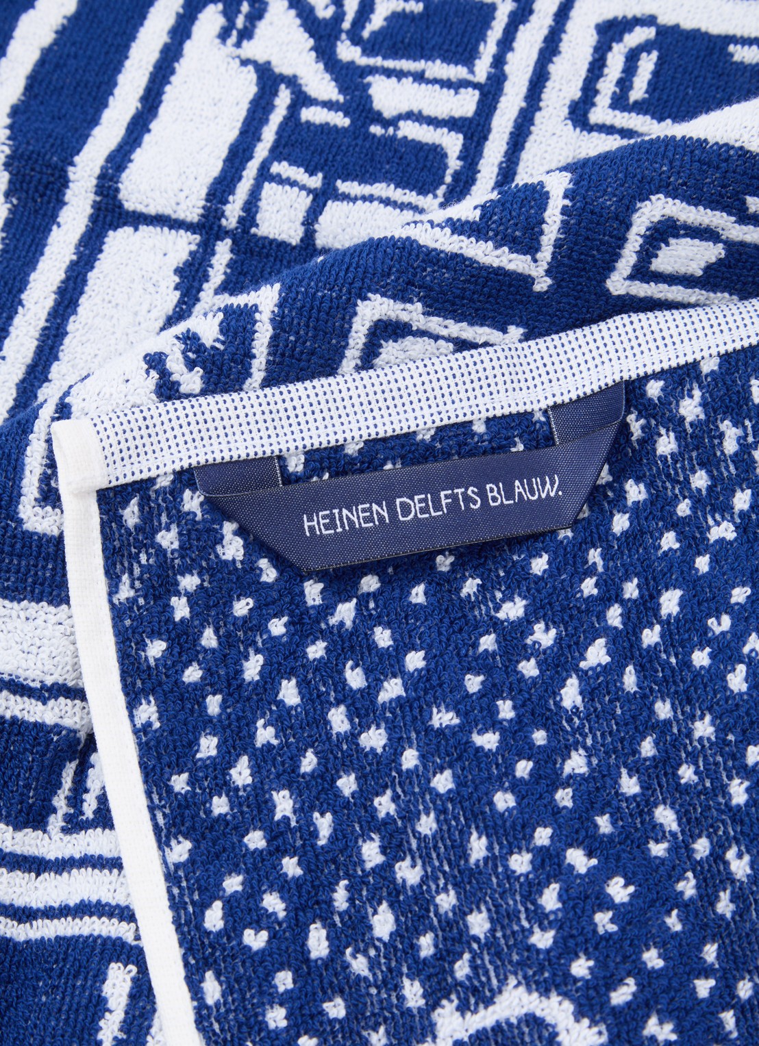 Heinen Delfts Blauw Keukendoek 50 x 55 cm - voorkant 2 blauw