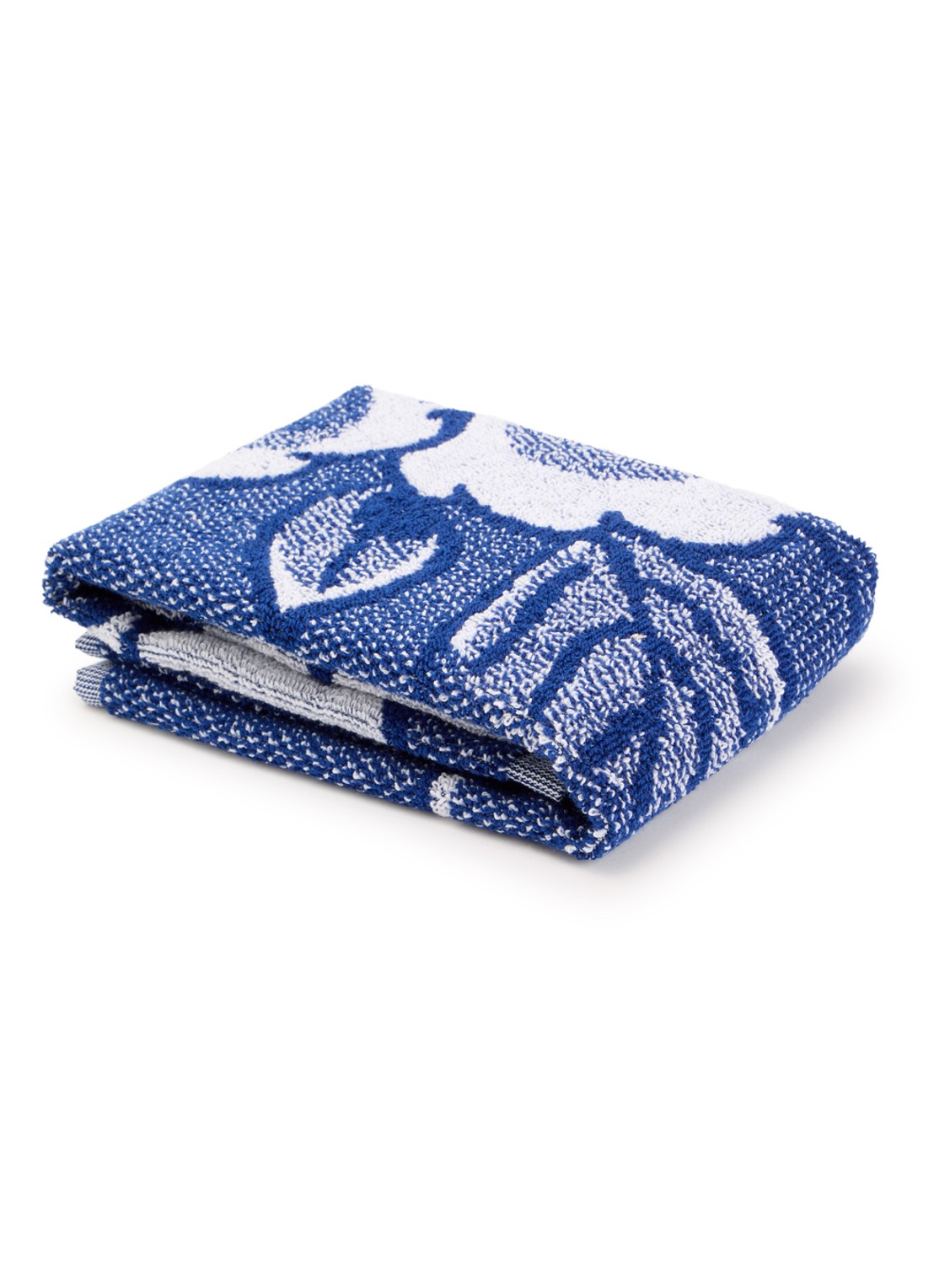 Heinen Delfts Blauw Keukendoek van katoen 50 x 55 cm - voorkant blauw