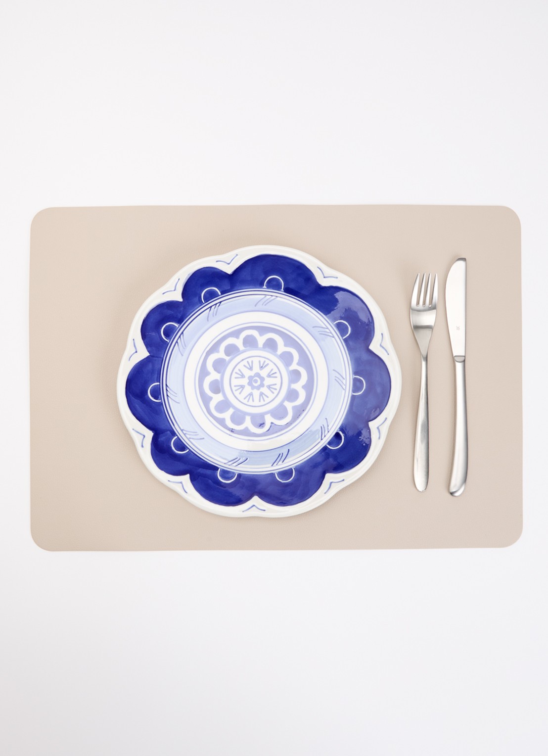 Heinen Delfts Blauw Majolica dinerbord 26,5 cm - detail 2 wit