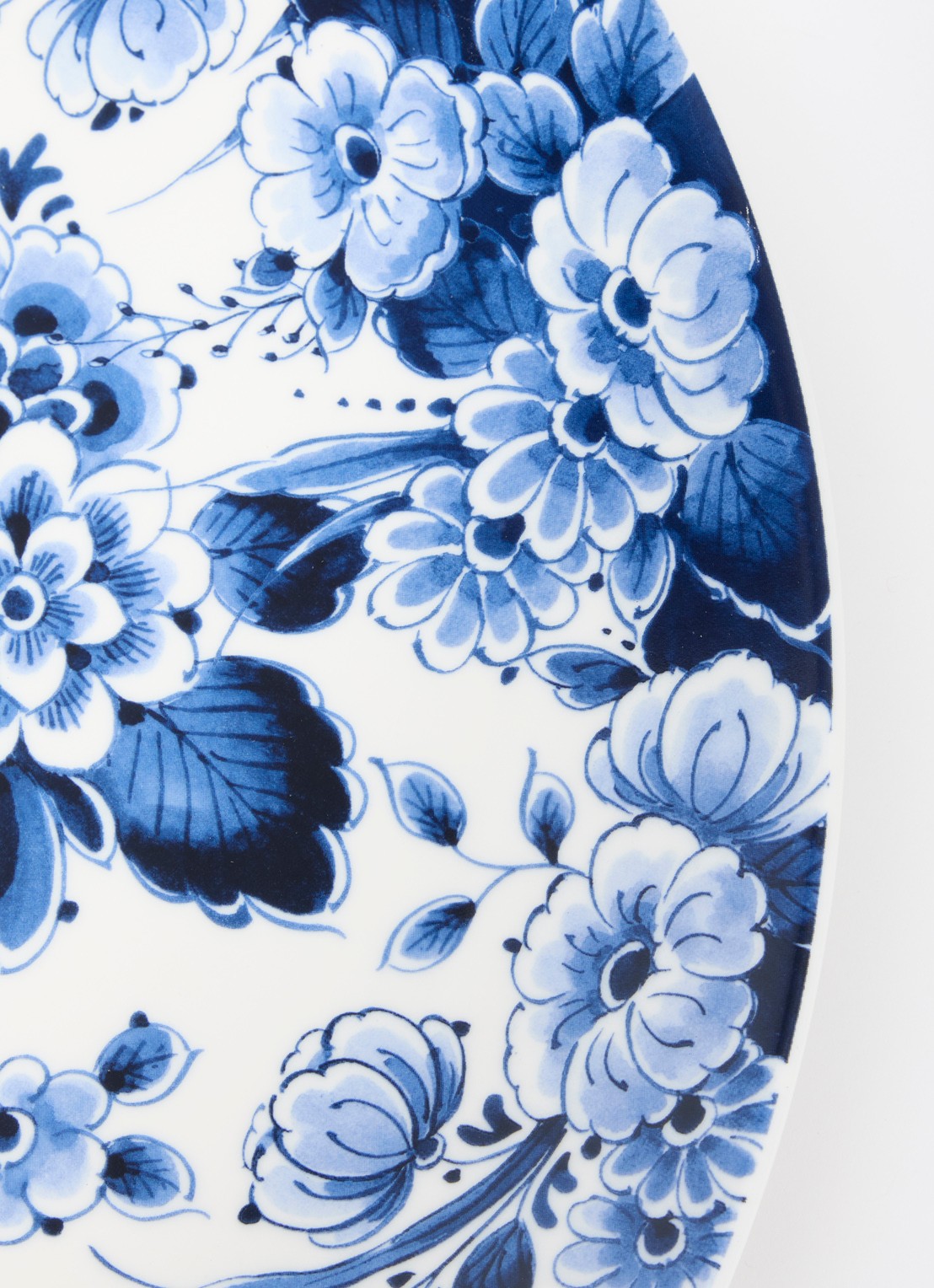 Heinen Delfts Blauw Wandbord 42 cm - detail 3 blauw