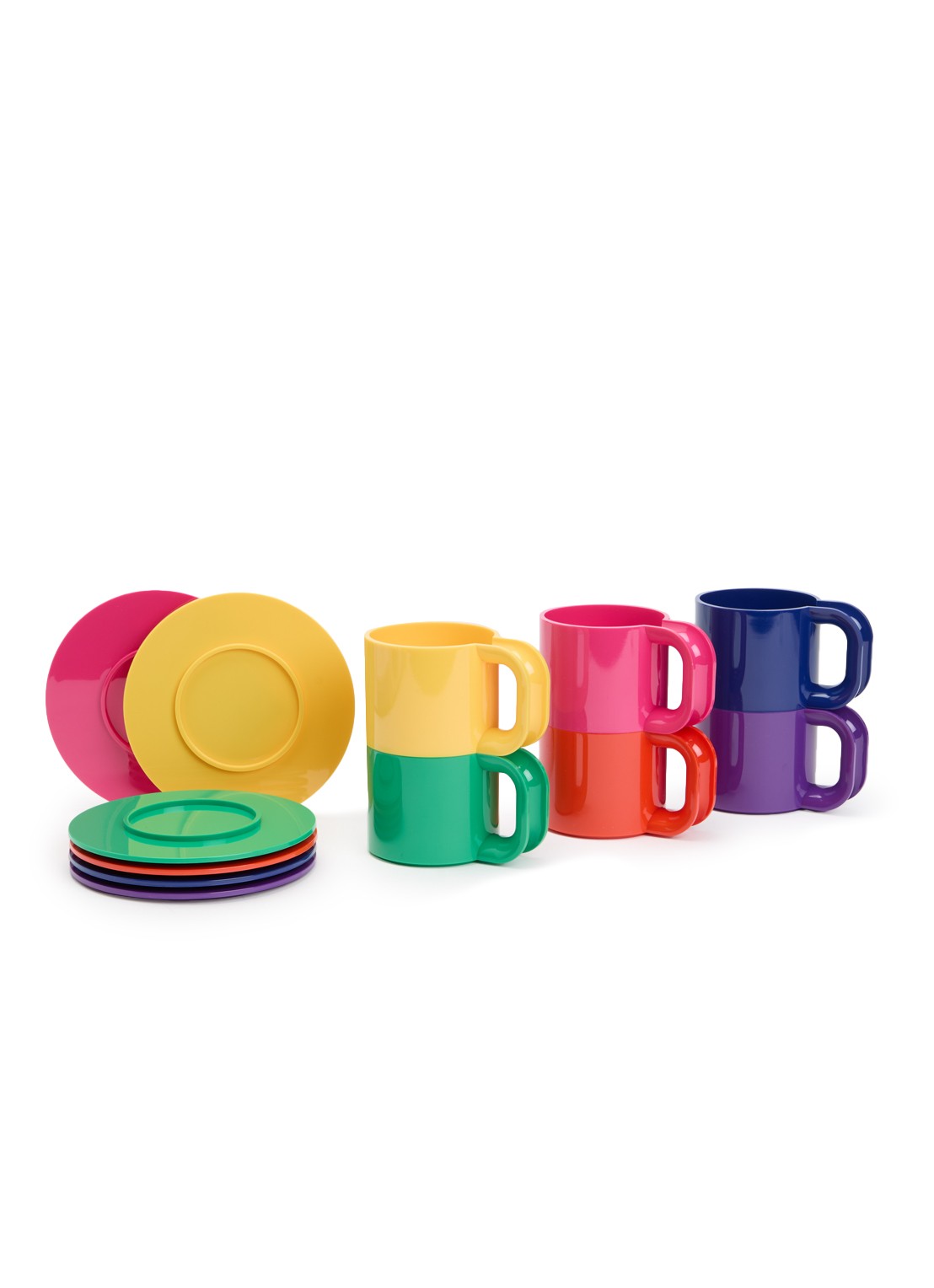 Heller Max kop en schotel 25 cl set van 12 - voorkant 2 multicolor