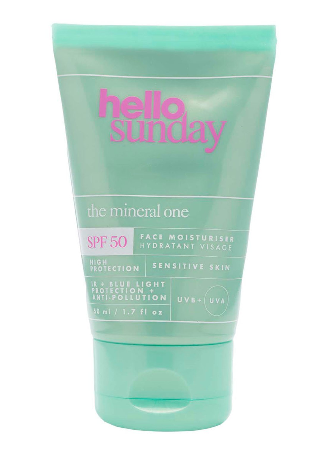 Hello Sunday The Mineral One Face Moisturiser SPF 50 - gezichtscrème - voorkant 4 undefined