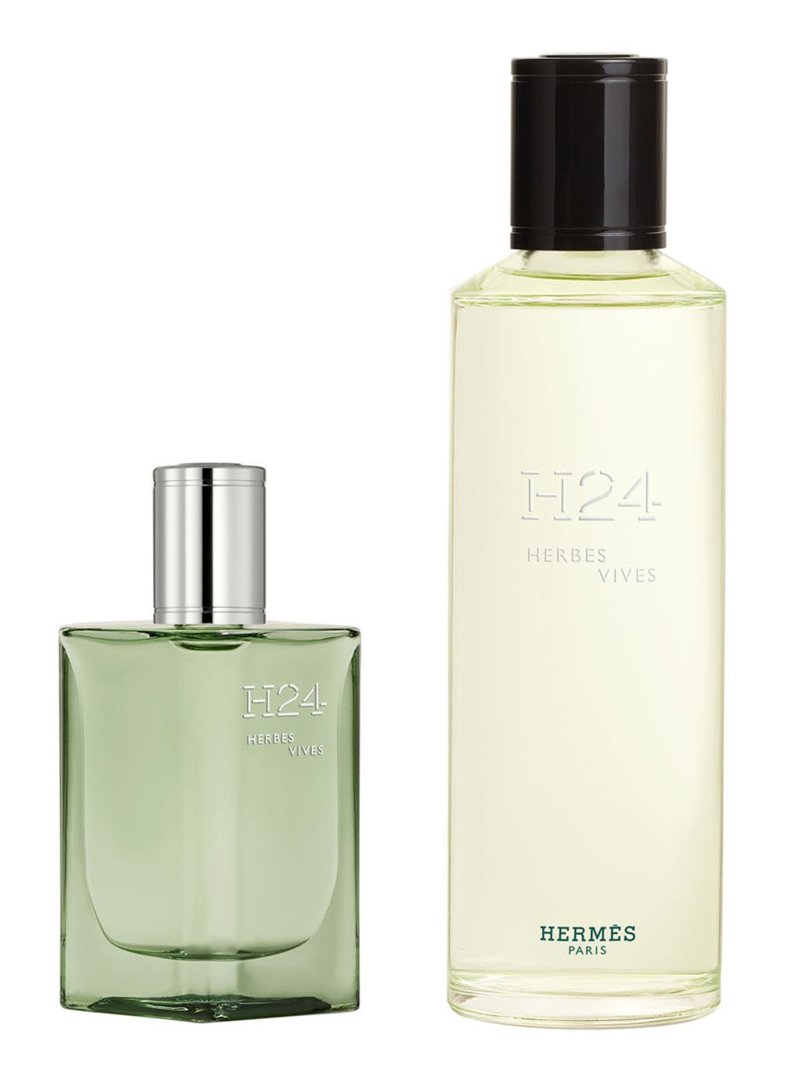 HERMÈS H24 Herbes Vives Eau de Parfum - geuren set - voorkant beige