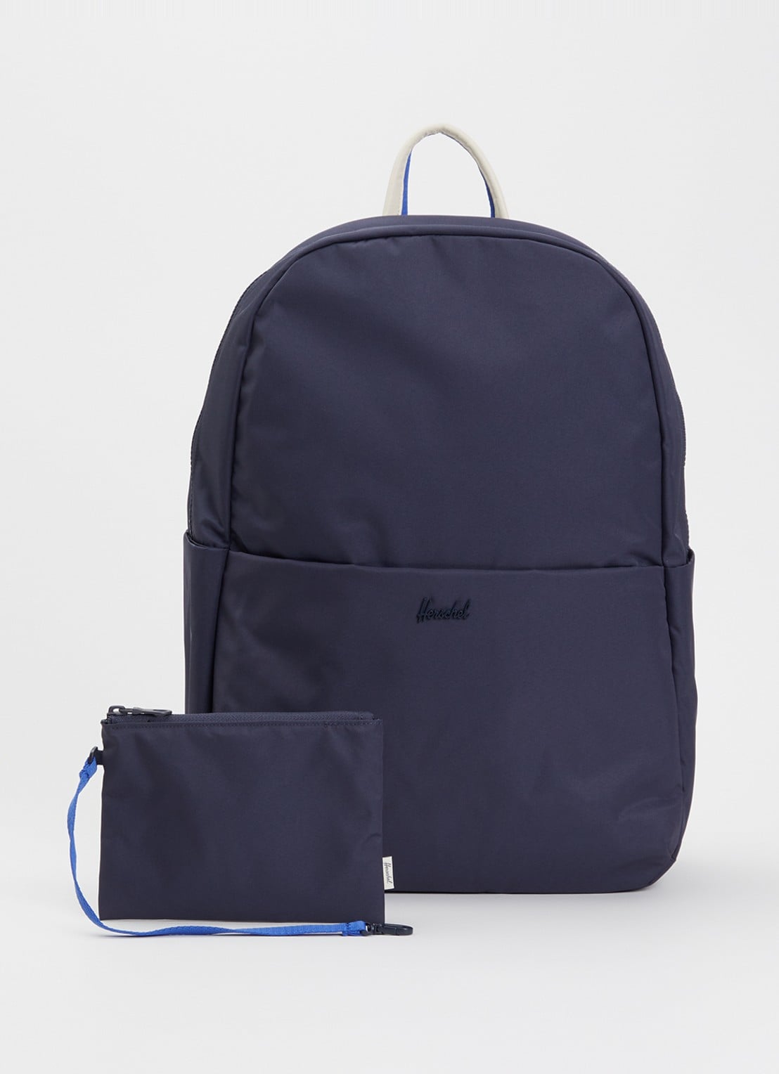 Herschel Supply Beatrix rugzak met 16 inch laptopvak en uitneembaar etui - voorkant blauw