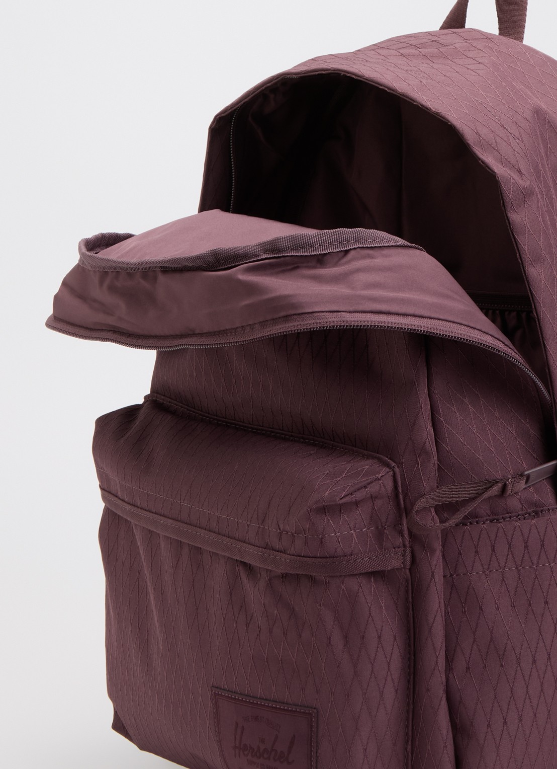 Herschel Supply Classic XL rugzak met logo en 16 inch laptopvak  - detail bordeauxrood