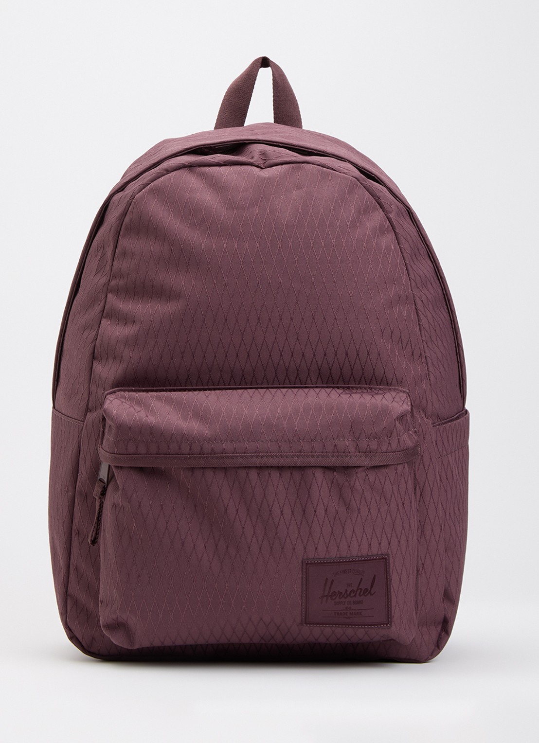 Herschel Supply Classic XL rugzak met logo en 16 inch laptopvak  - voorkant 3 bordeauxrood