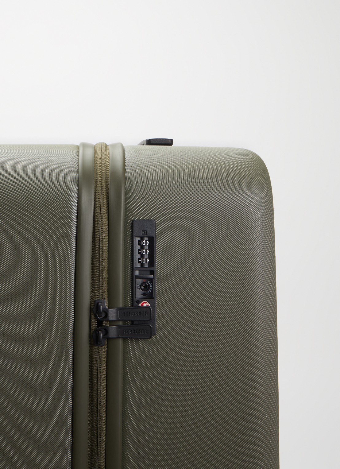 Herschel Supply Heritage Hardshell spinner large 81 cm - detail 2 olijfgroen