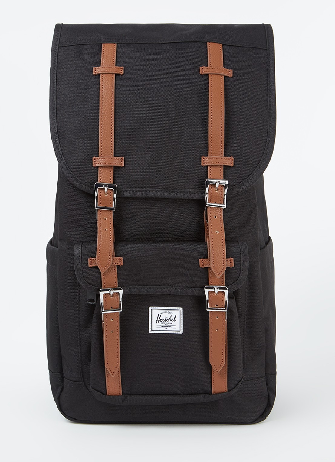 Herschel Supply Little America rugzak met 16 inch laptopvak - voorkant zwart