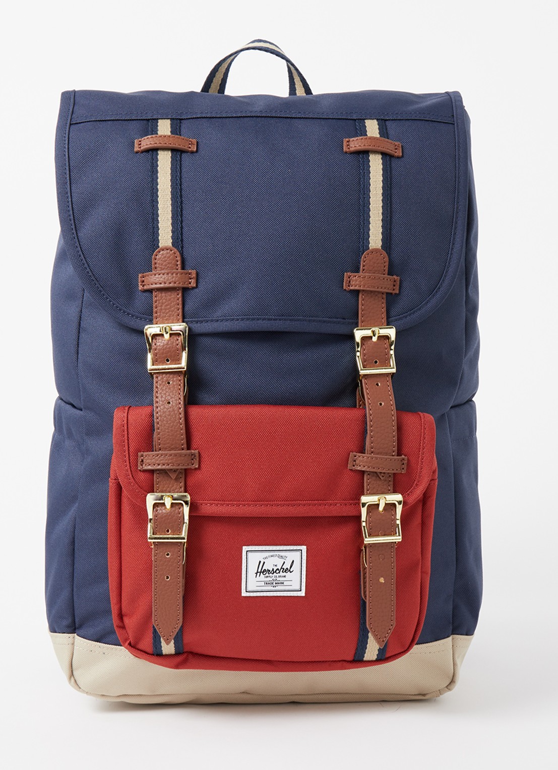 Herschel Supply Little America rugzak met 16 inch laptopvak - voorkant 2 blauw