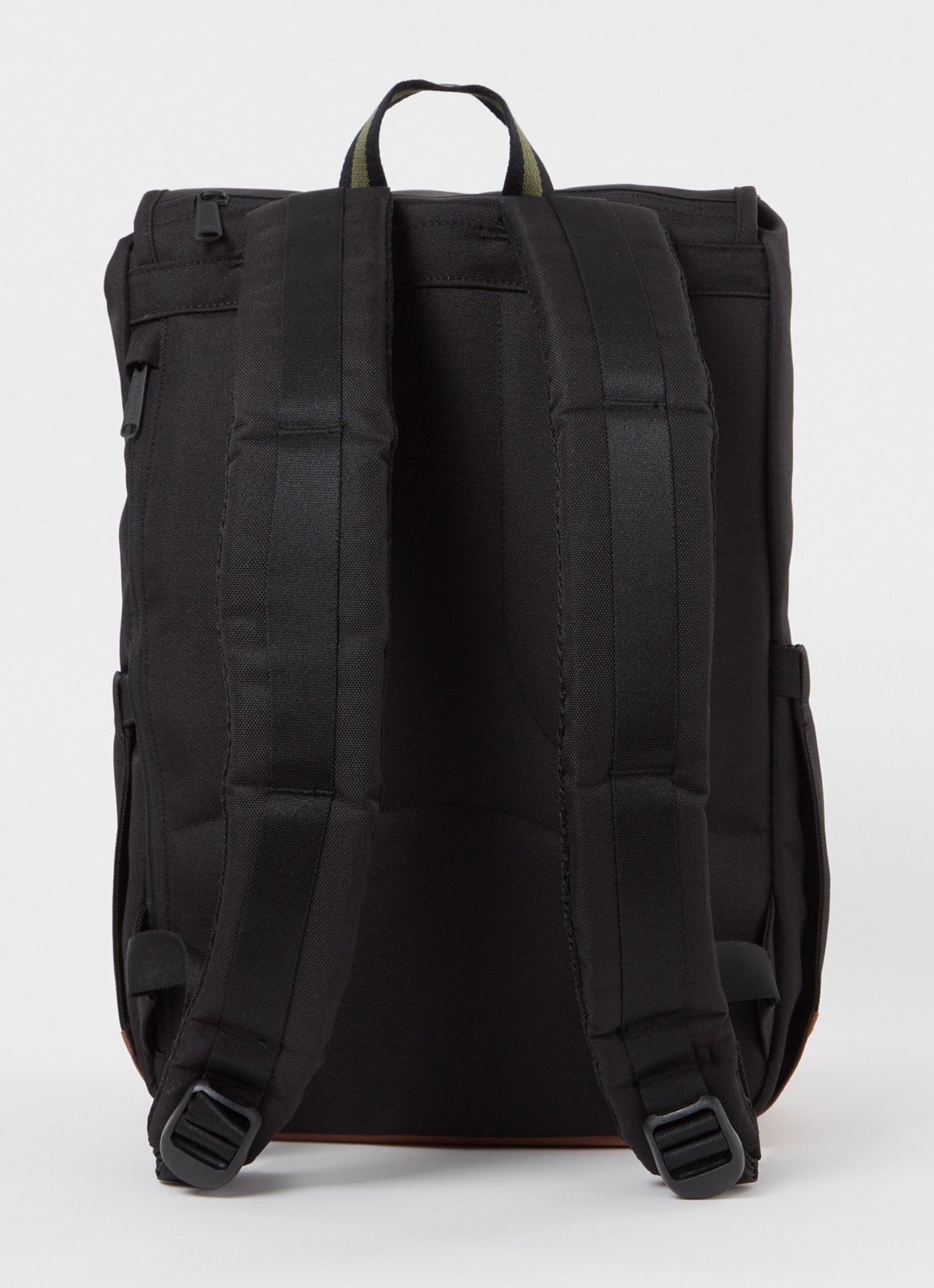 Herschel Supply Little America rugzak met 16 inch laptopvak - achterkant bronsgroen