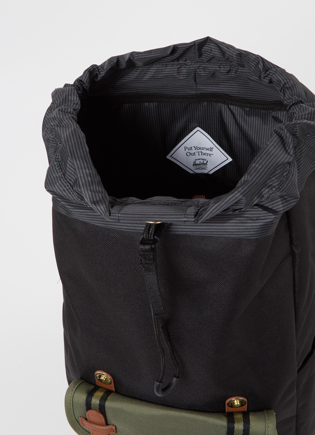 Herschel Supply Little America rugzak met 16 inch laptopvak - detail 3 bronsgroen