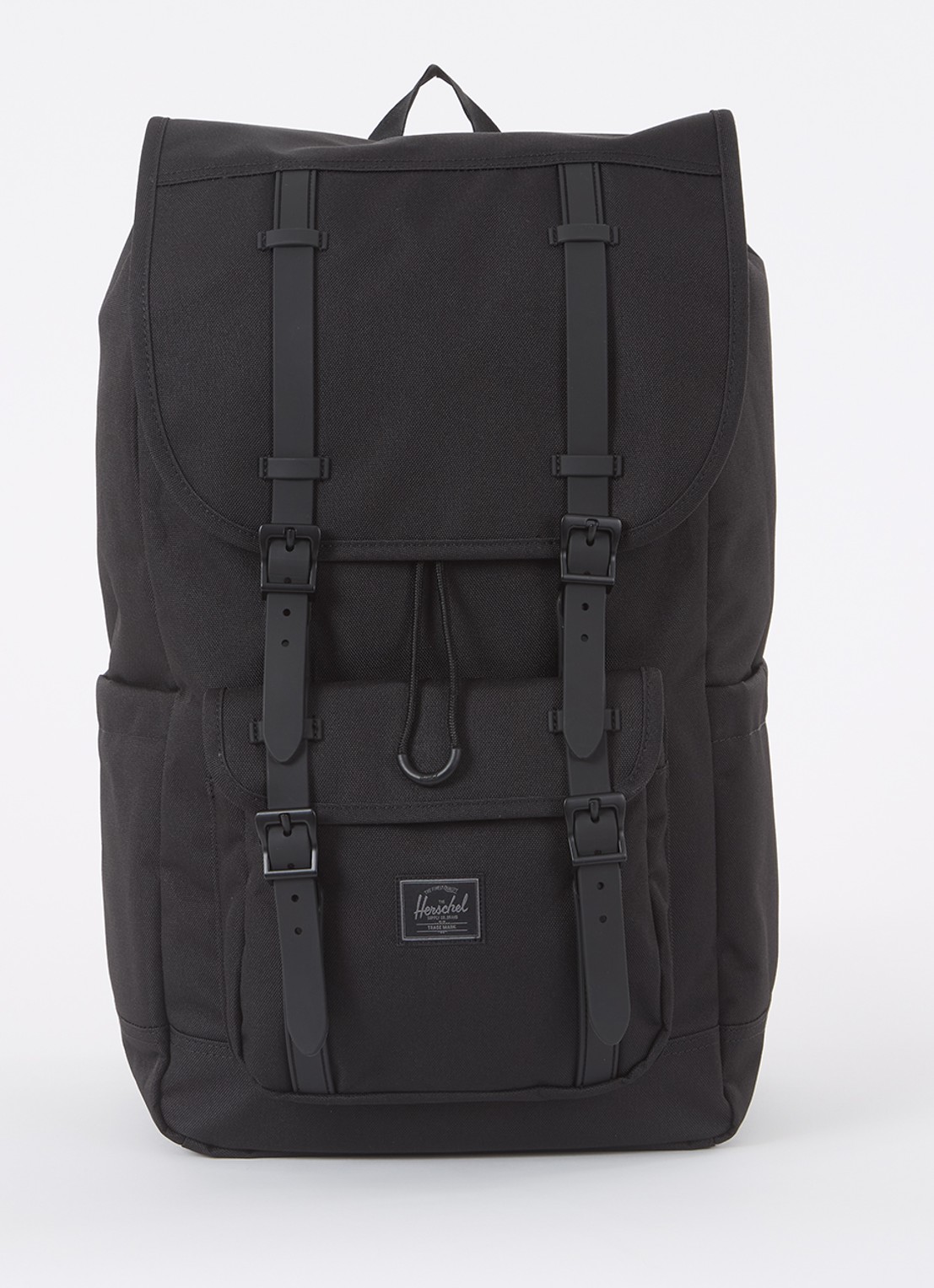 Herschel Supply Little America rugzak met 16 inch laptopvak - voorkant zwart