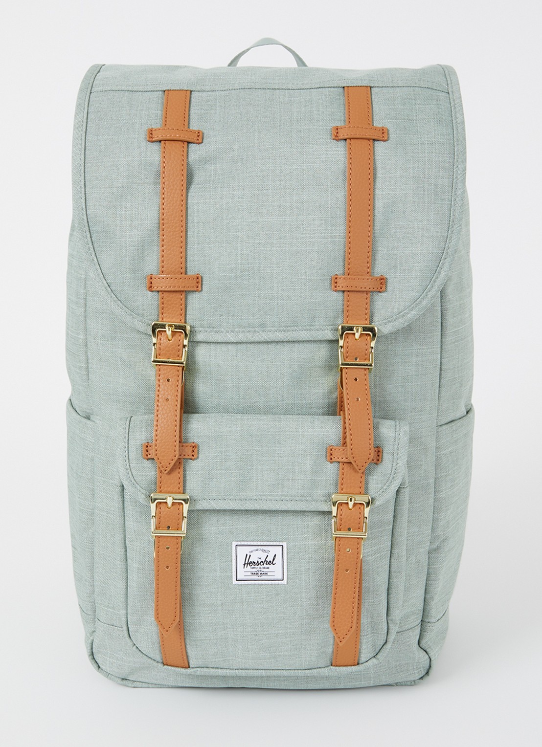 Herschel Supply Little America rugzak met 16 inch laptopvak - voorkant 3 lindegroen