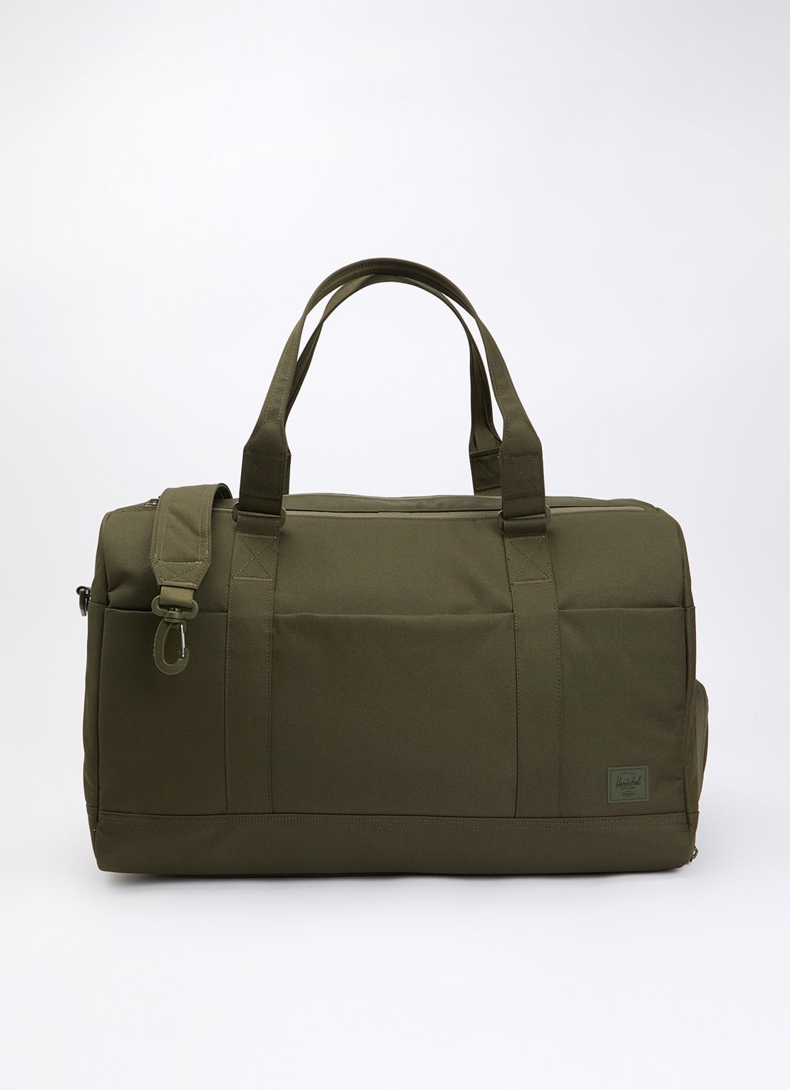 Herschel Supply Novel Tech weekendtas  met afneembare schouderriem - voorkant 2 donkergroen