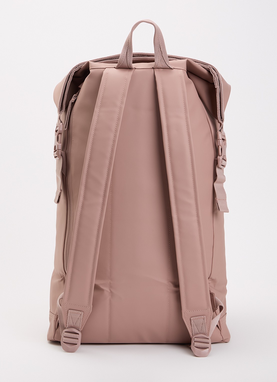Herschel Supply Roll Top rugzak met 16 inch laptopvak en waterafstotende coating - achterkant oudroze