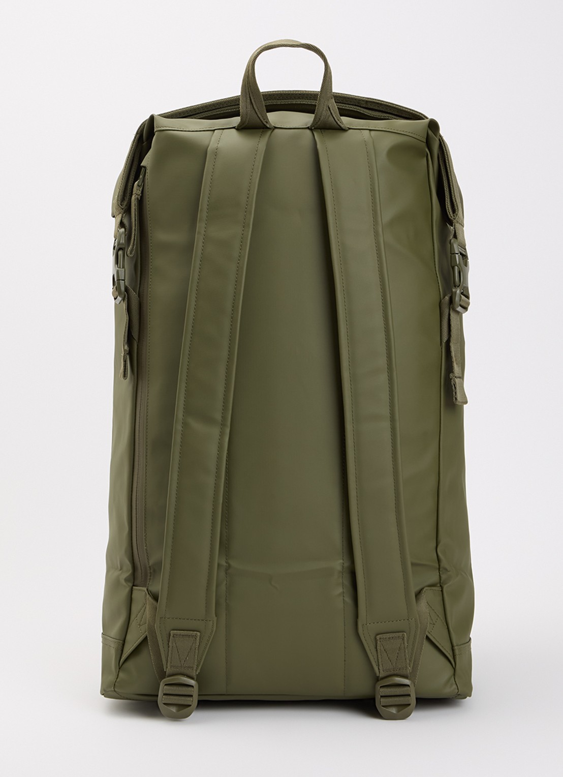 Herschel Supply Roll Top rugzak met 16 inch laptopvak en waterafstotende coating - achterkant 2 legergroen