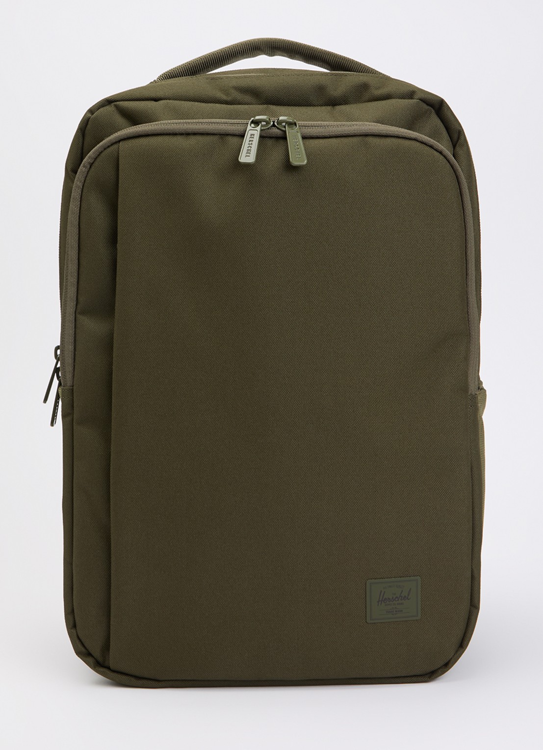 Herschel Supply Tech Division Kaslo rugzak met 15 inch laptopvak - voorkant 3 mosgroen