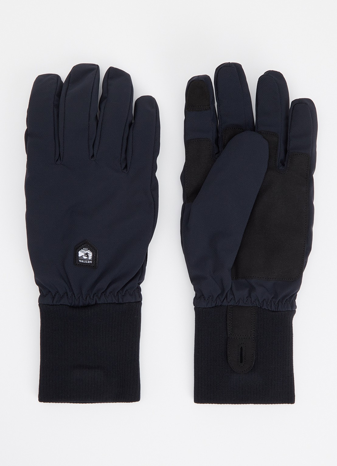 Hestra Diorit handschoenen met logo - voorkant zwart