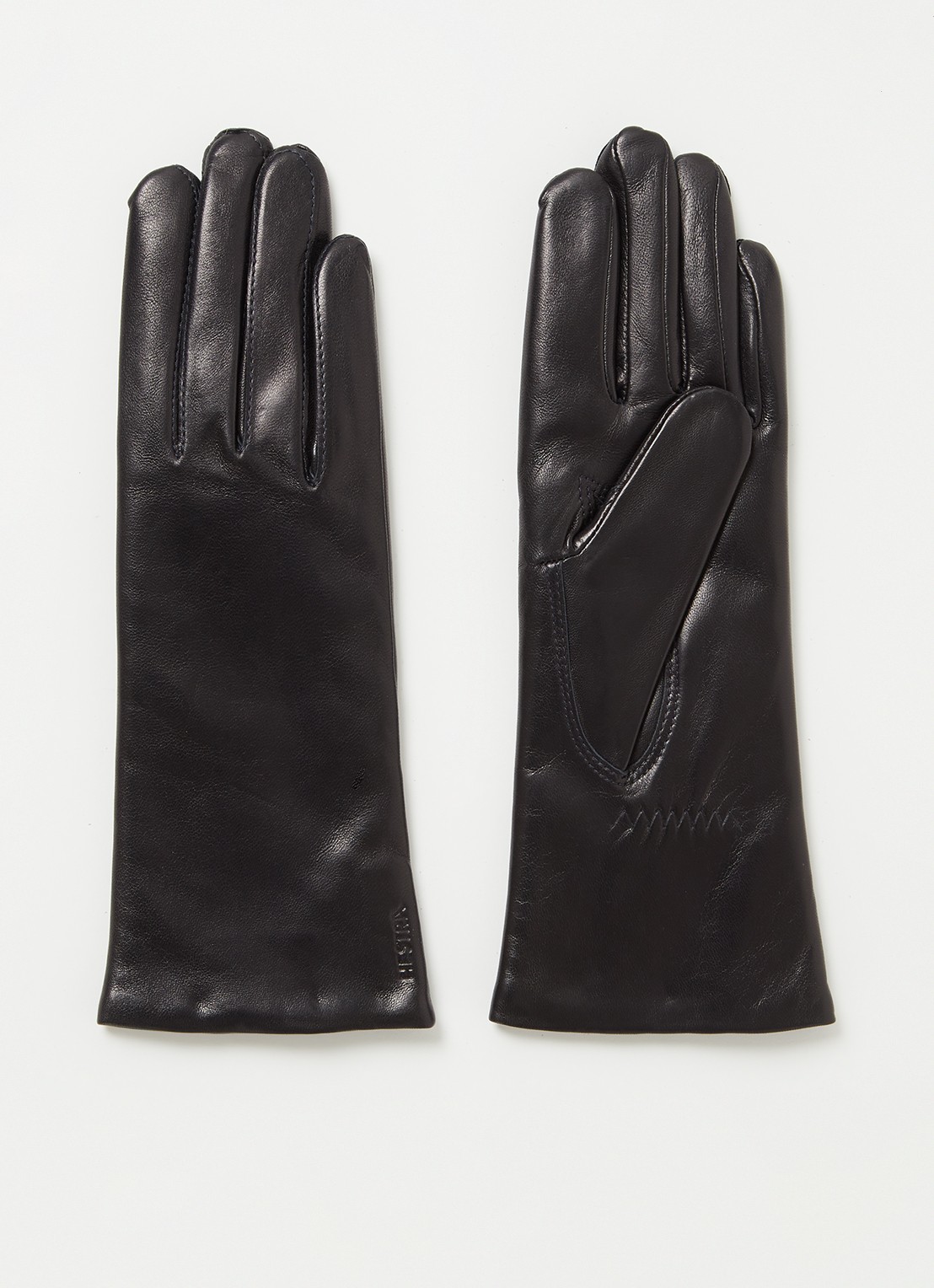 Hestra Elisabeth handschoenen van lamsleer - voorkant blauw