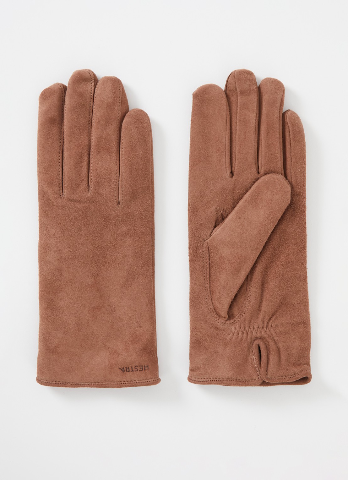Hestra Helen handschoenen van lamsleer  - voorkant hazelnootbruin