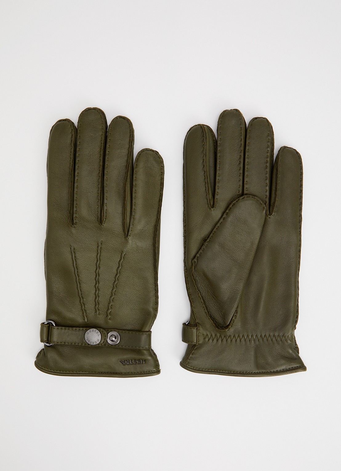 Hestra Jake handschoenen van schapenleer - voorkant beige
