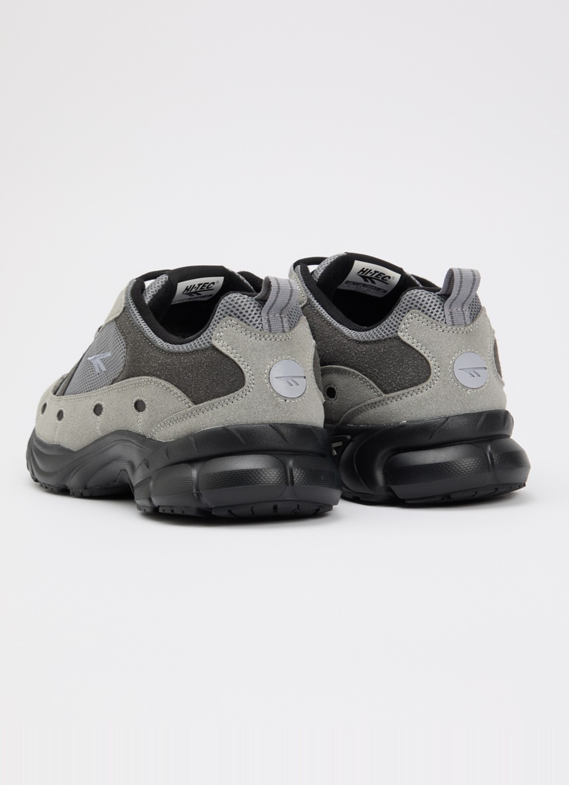 Hi-Tec Adv Racer sneaker met suède details - achterkant 2 donkergrijs