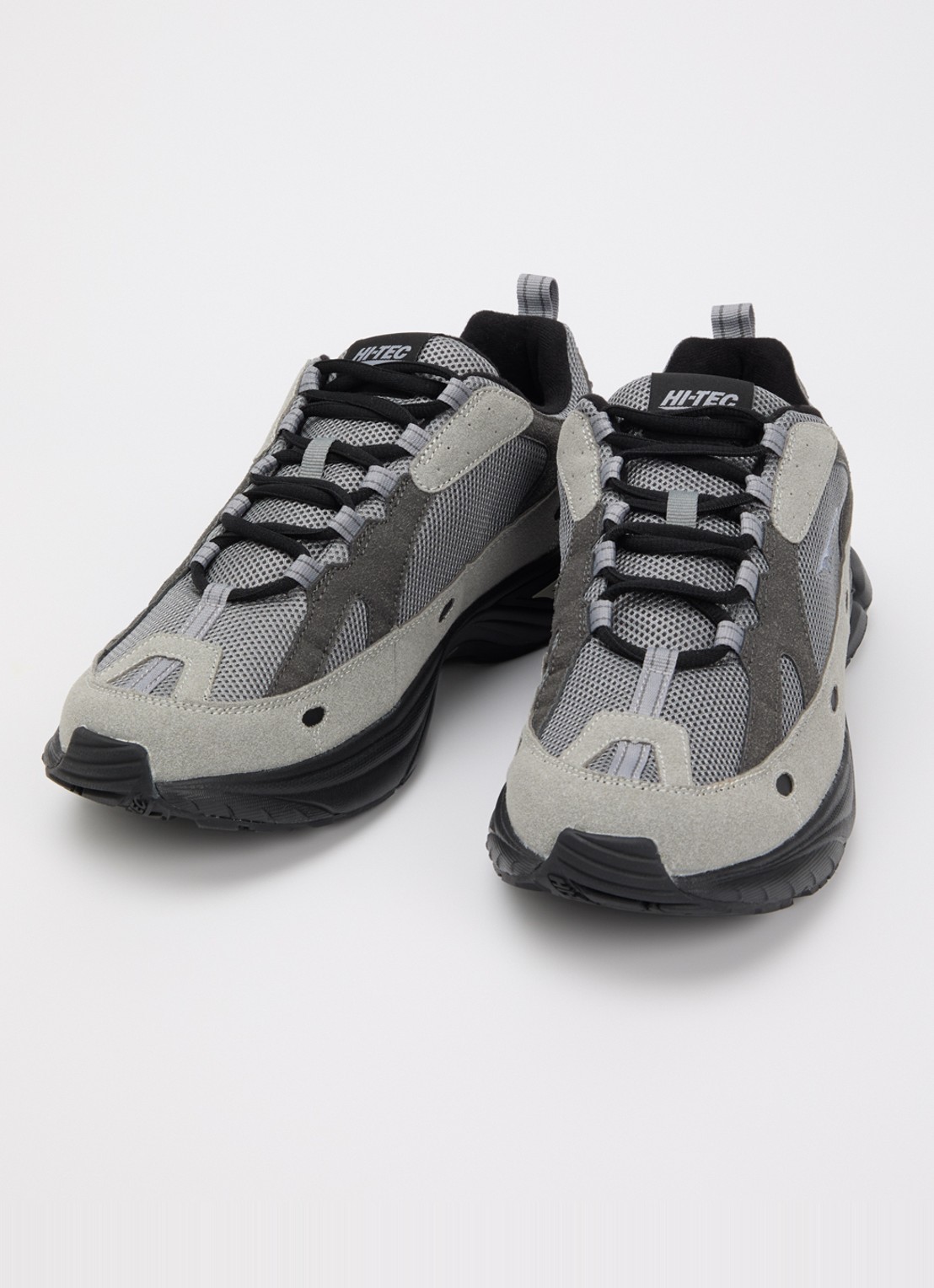 Hi-Tec Adv Racer sneaker met suède details - detail 3 donkergrijs