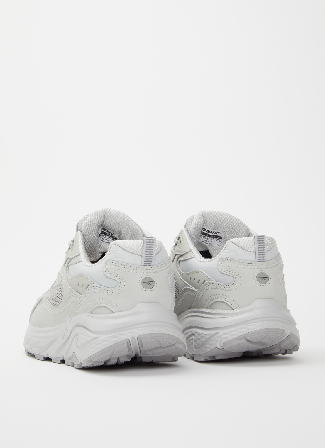 Hi-Tec Eastend sneaker met mesh details - achterkant 6 zilver