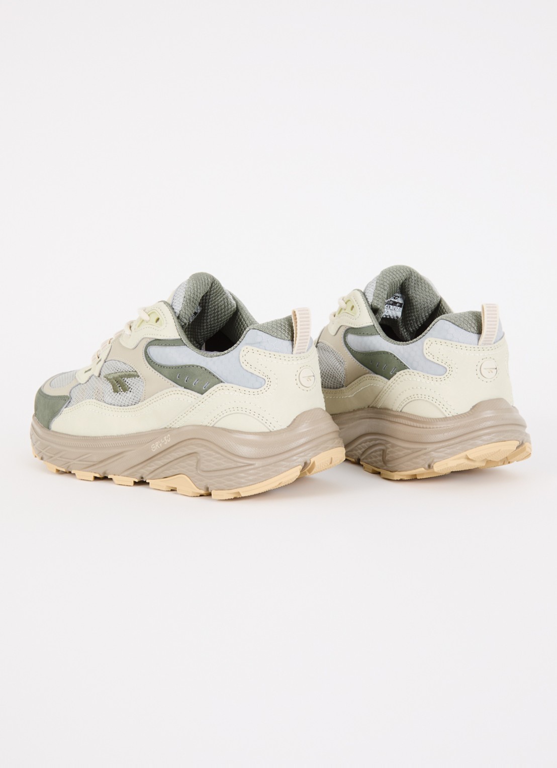 Hi-Tec Eastend WP GRV-30 sneaker met mesh details - achterkant 3 olijfgroen