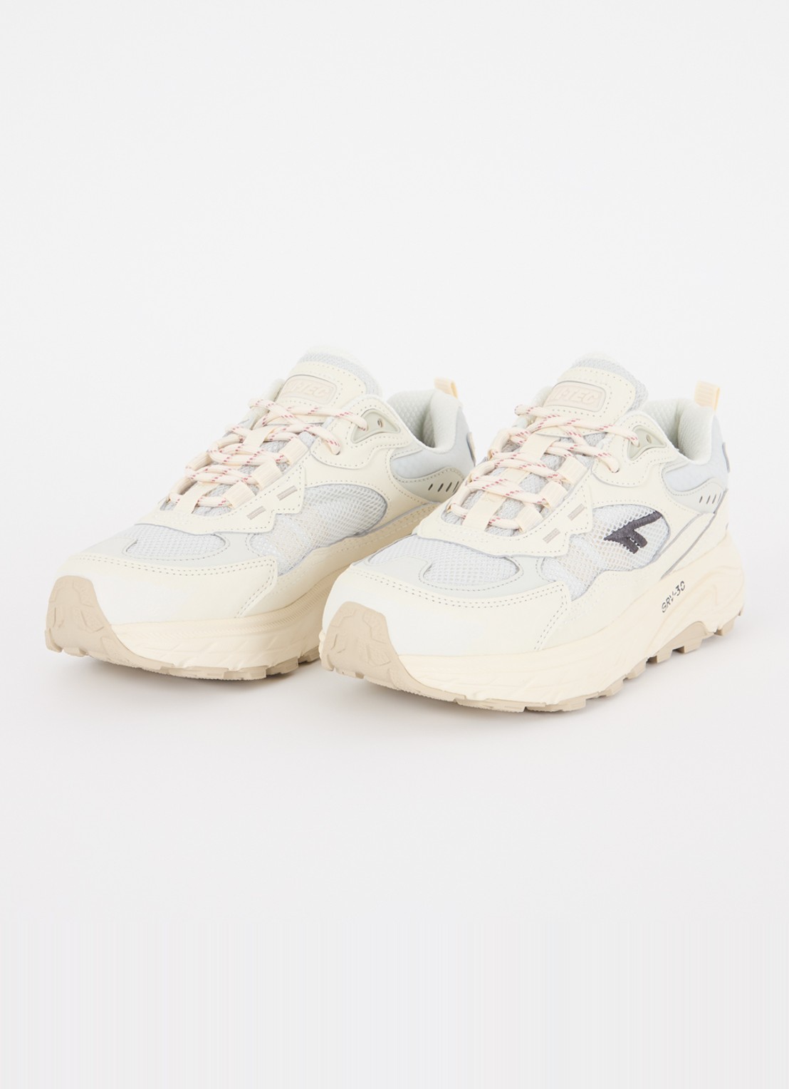 Hi-Tec Eastend WP GRV-30 sneaker met suède details - detail 4 gebroken wit